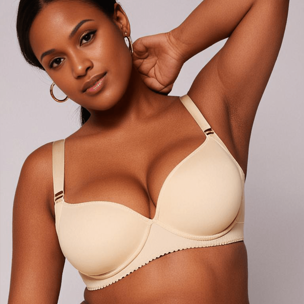 Deep Cup Bra - Beige (Set Of 2)