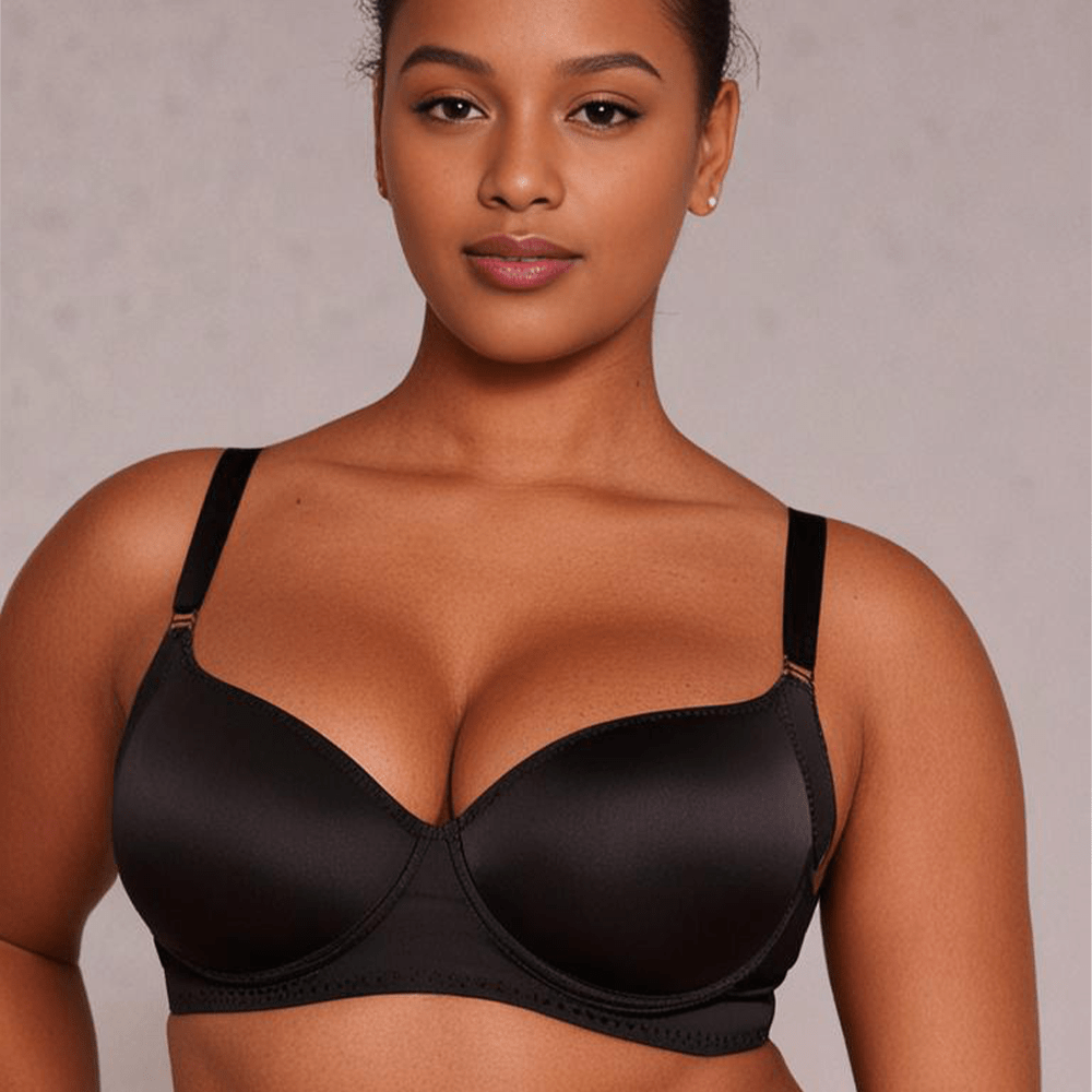 Deep Cup Bra - Black / Beige (Set of 2)